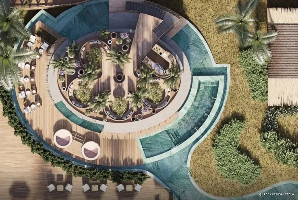 Vue aérienne du futur Nanö Beach Hotel à Subaúma, sur le littoral nord de Bahia