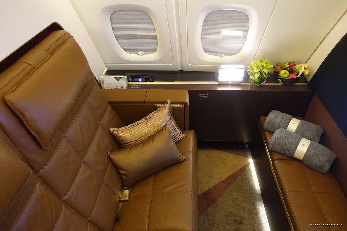 Le salon privé de The Residence d'Etihad Airways sur Airbus A380