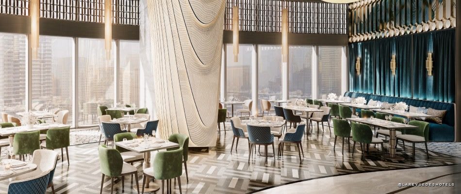 Le restaurant méditerranéen West 13 du Ciel Dubai Marina