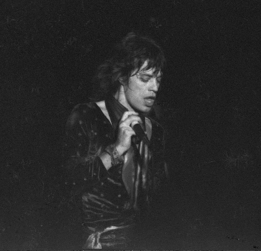 Mick Jagger sur scène en 1972