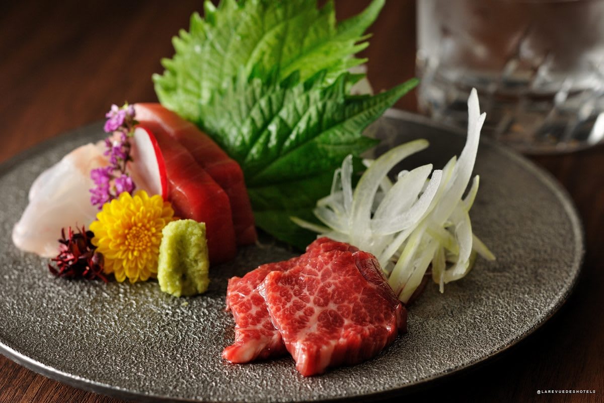 Kaiseki meal served in a Kai ryokan