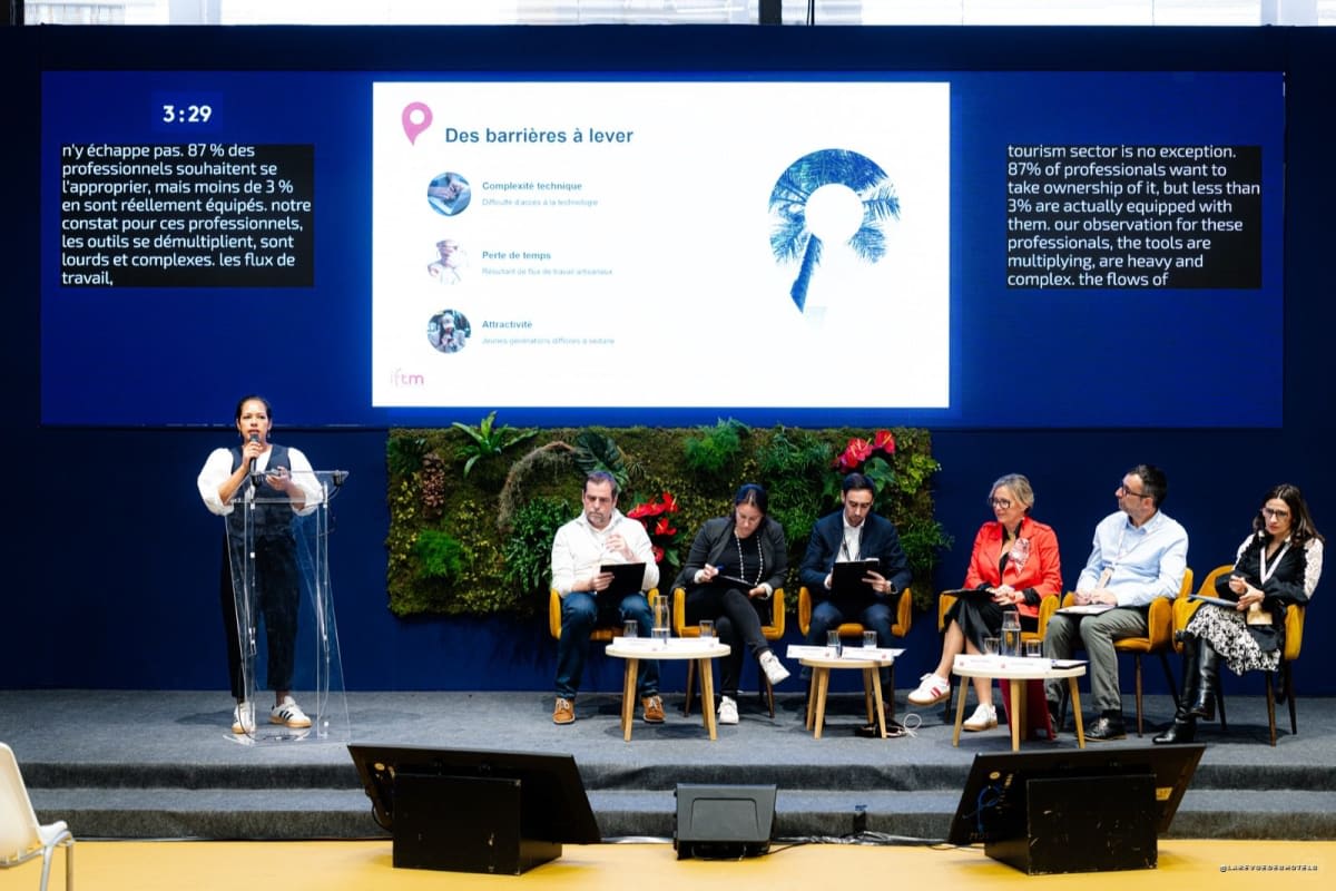 Pitch devant le jury du Start-Up Contest au salon IFTM