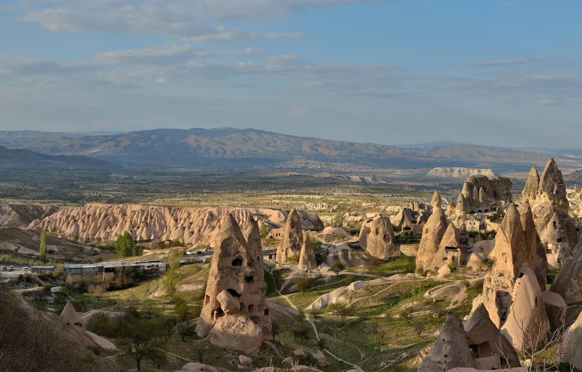 Panorama de la vallee d Uchisar en Cappadoce