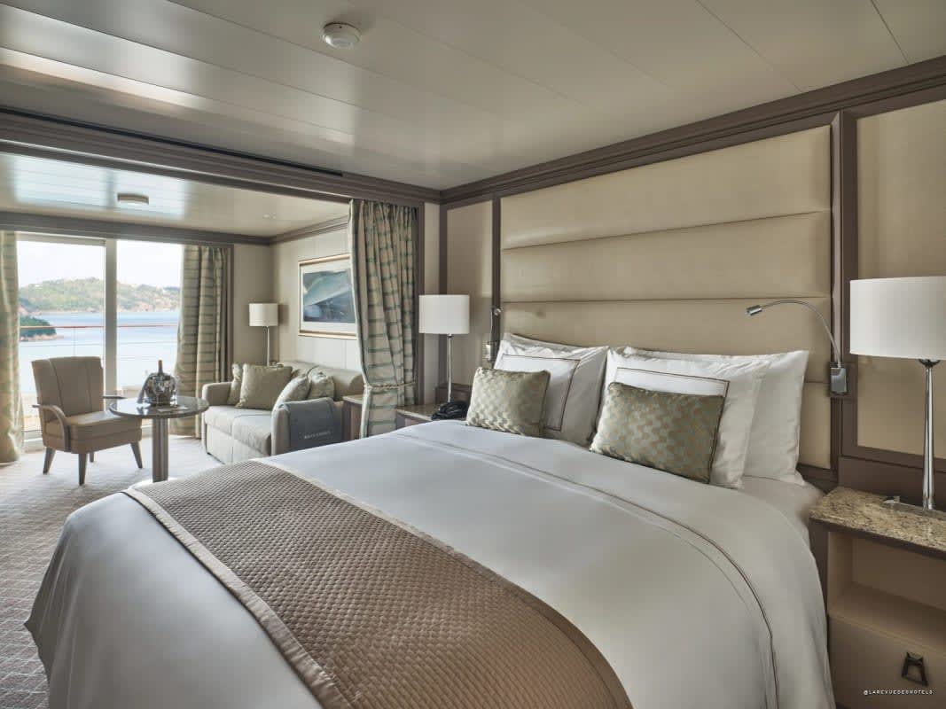La chambre d’une suite Silversea