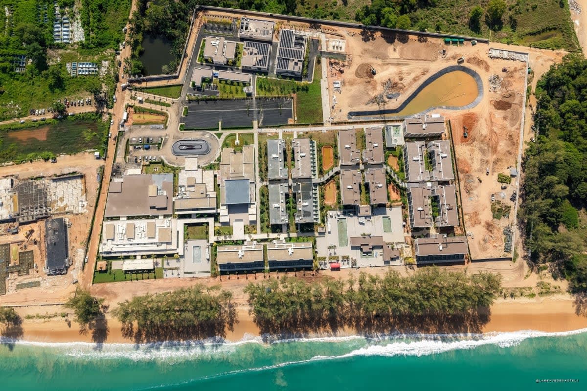 Le chantier de l'Hotel Riu Palace Phuket vu par drone