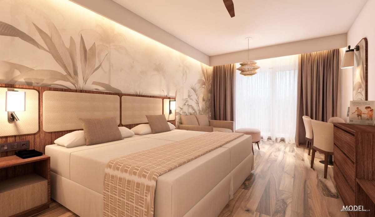 Une chambre de l'Hotel Riu Palace Phuket (rendu)