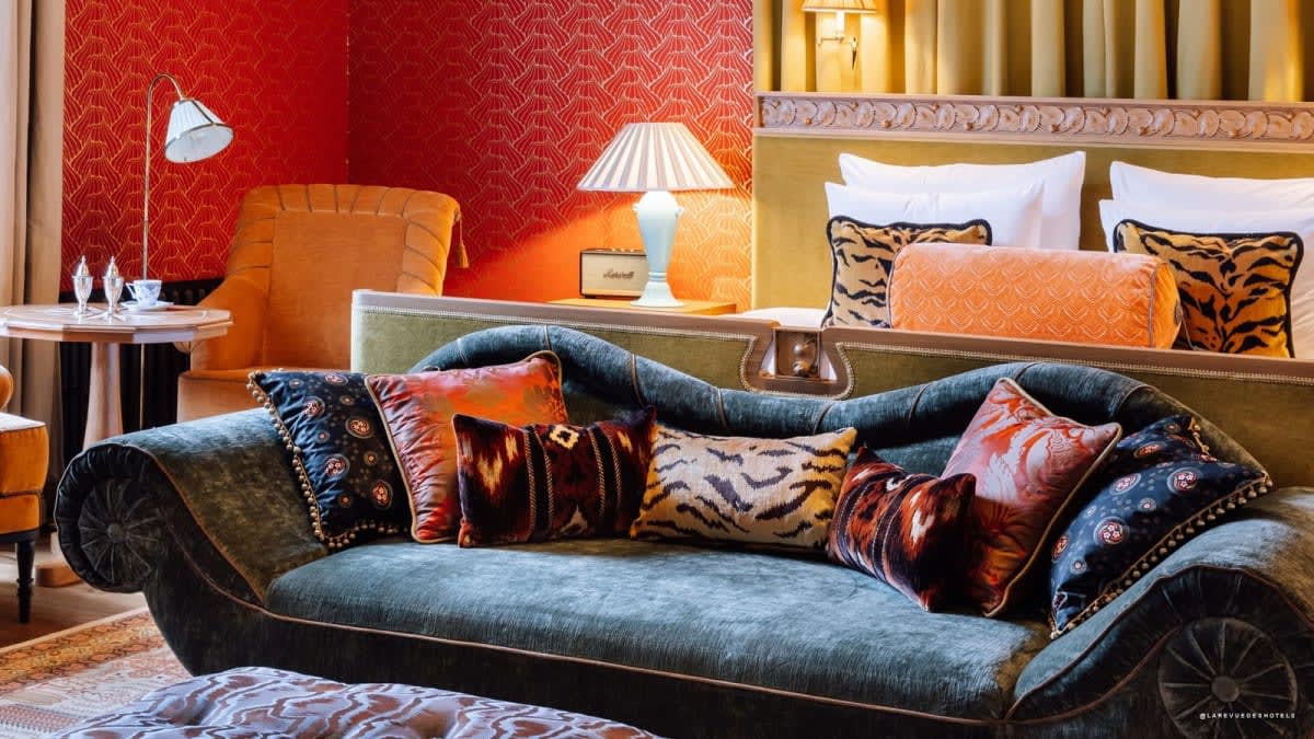 Una suite de Villa Inkognito, el anexo privado del hotel Sommerro en Oslo