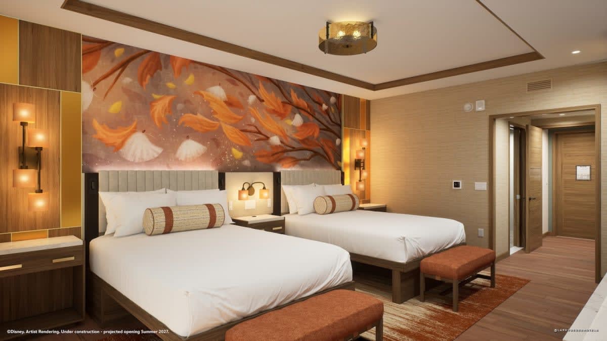 The decor draws inspiration from Brother Bear and Bambi