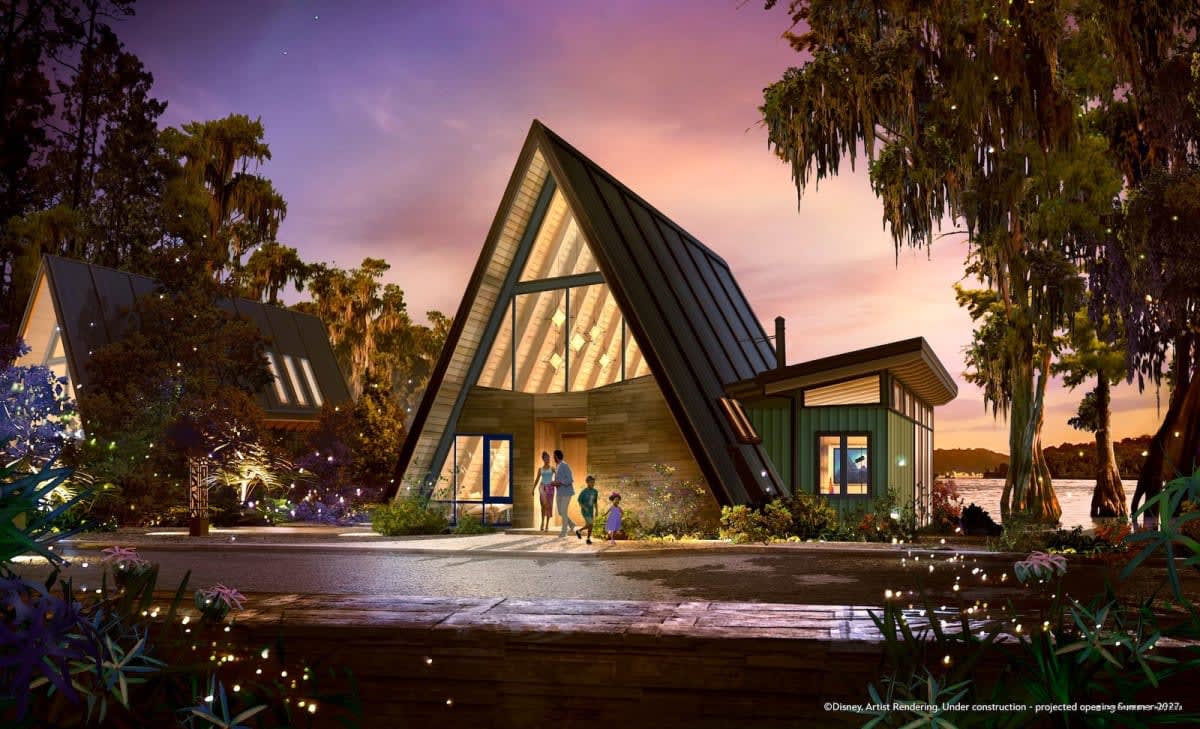 The Lake House, an A-frame house set on the shores of Bay Lake