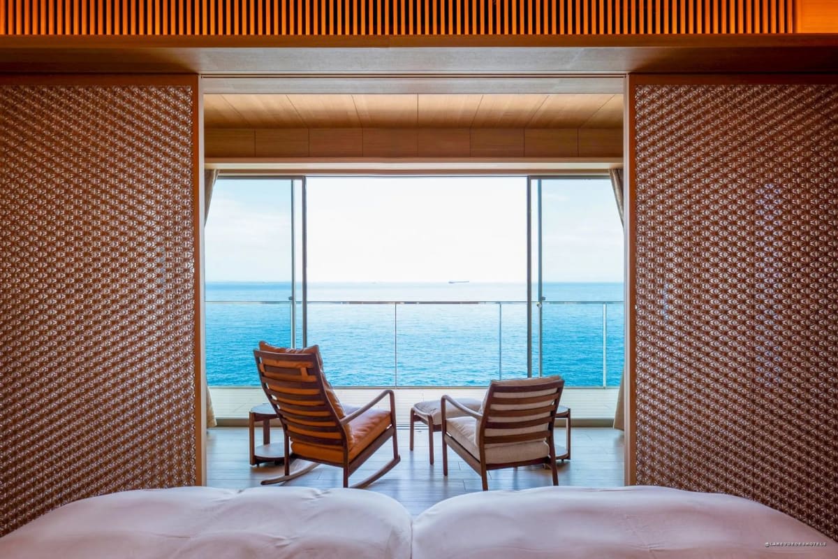 Une chambre Ocean Deluxe et son balcon filant