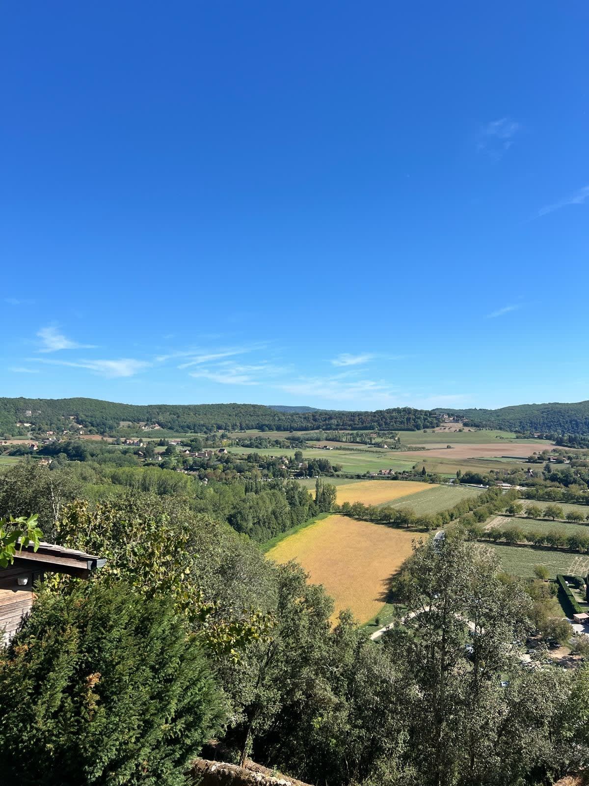 La vallée de la Dordogne vue depuis le Domaine de Rochebois