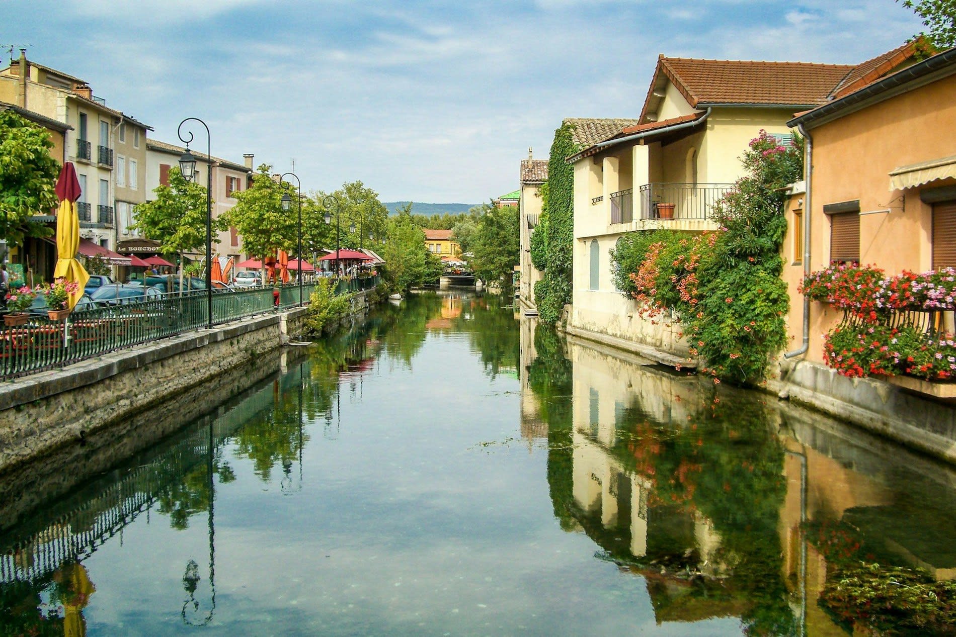 Les canaux de L'Isle-sur-la-Sorgue, en Provence