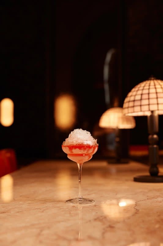 Cocktail au bar de l'hôtel Lucile