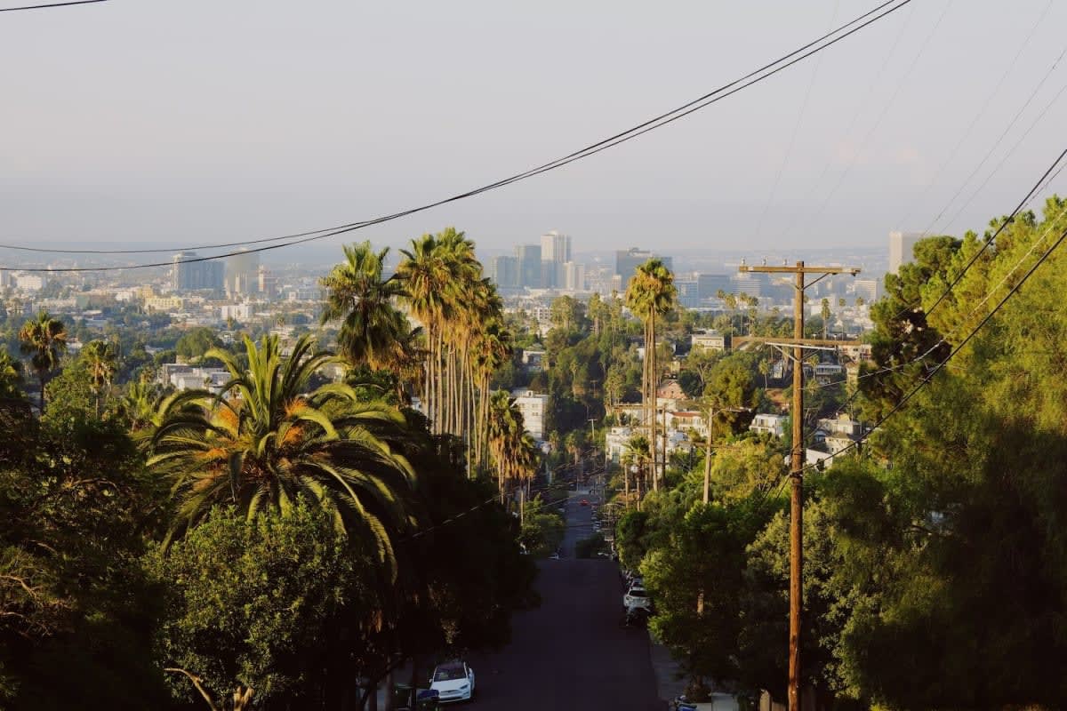 Silver Lake, quartier de Los Angeles, vu depuis l'hôtel Lucile