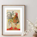Chicken Head | Watercolour | Open Edition thumbnail 5