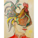Chicken Head | Watercolour | Open Edition thumbnail 3