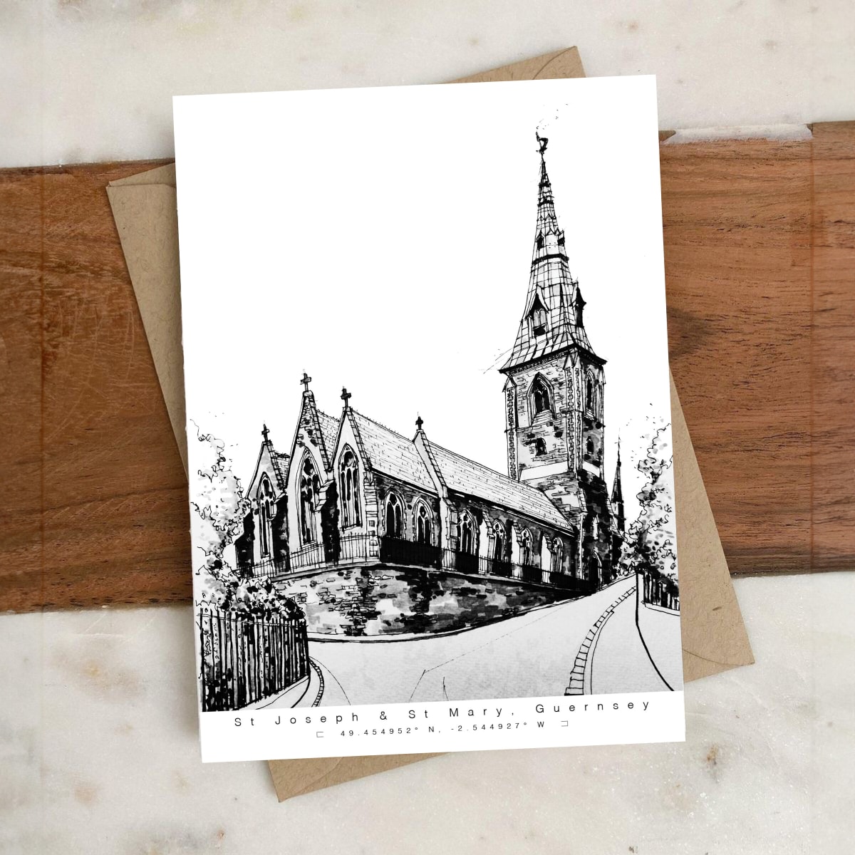 Guernsey | St Joseph & St Mary Church | Card