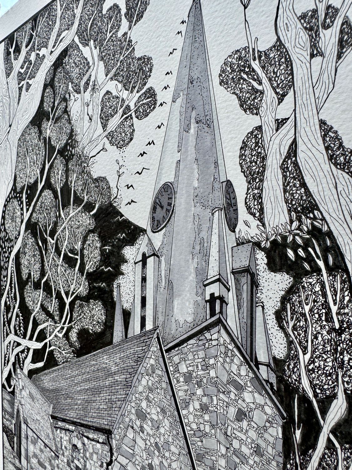 Guernsey | Vale Church Nighttime | Original thumbnail 3