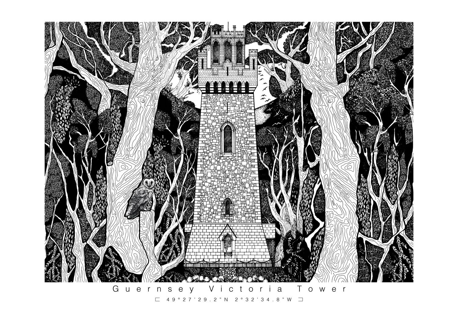 Guernsey | Victoria Tower + Maritime Pine | Open Edition thumbnail 3