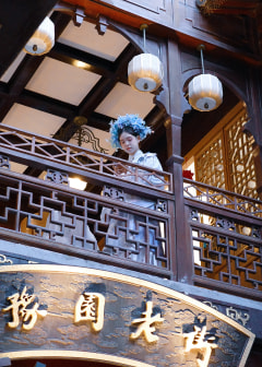 a girl in hanfu