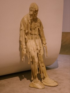a wax sculpture