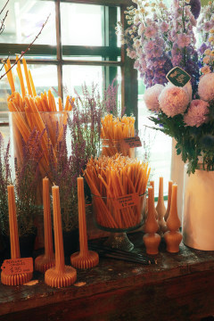 beeswax candles