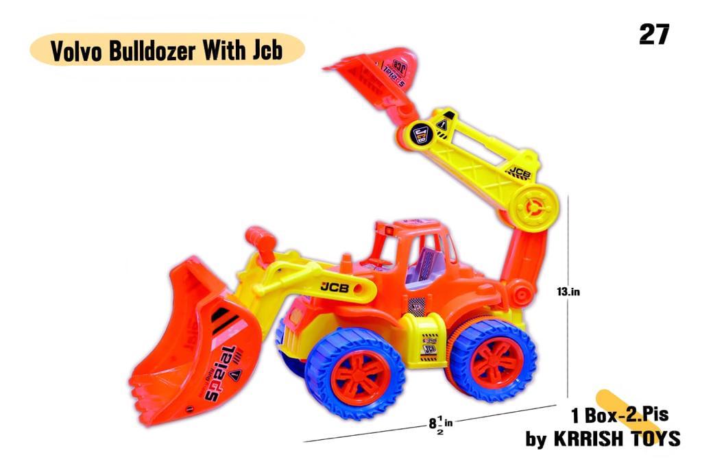 Volvo bulldozer & jcb