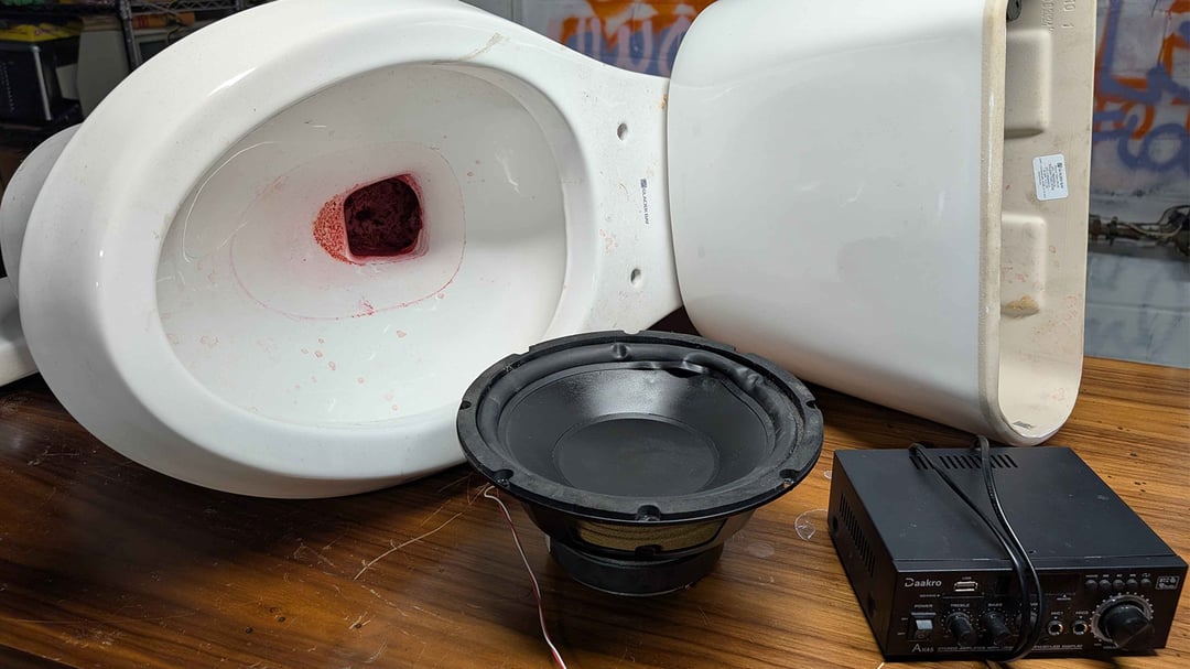 ¡La Flasheó! Streamer Transforma un Inodoro en un Parlante Funcional - imagen