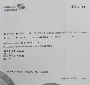 Câștigătorul record la Joker, din București, și-a ridicat premiul de peste 12,9 milioane de euro