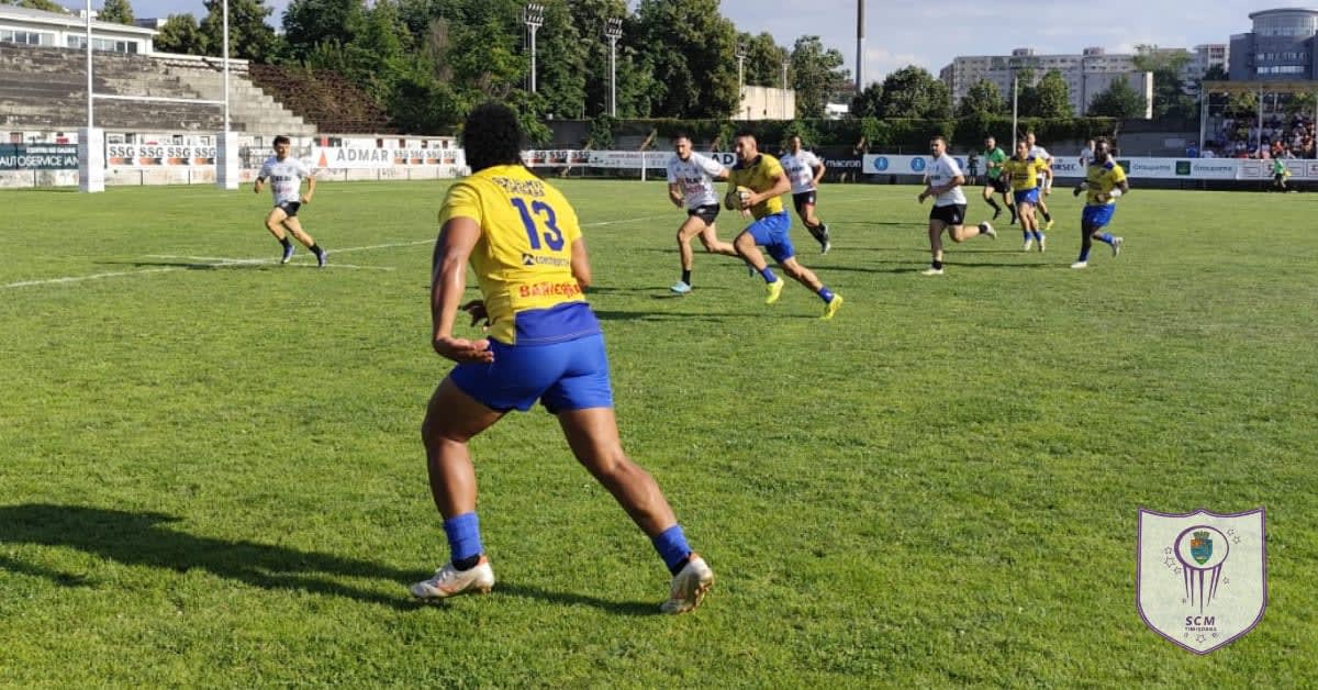 Echipa SCM USV Timișoara în acțiune la rugby în 7 Echipa SCM USV Timișoara în acțiune la rugby în 7