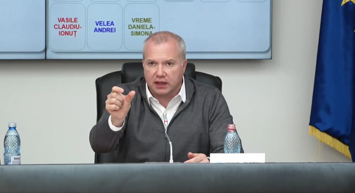 Primar Ionuț Pucheanu prezentând bugetul Galațiului 2026