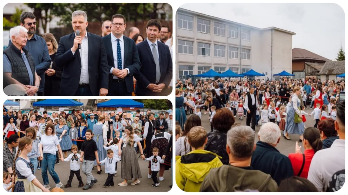Maifest la Școala Friedrich Schiller: comunitatea din Târgu Mureș s-a reunit în sărbătoare și tradiție