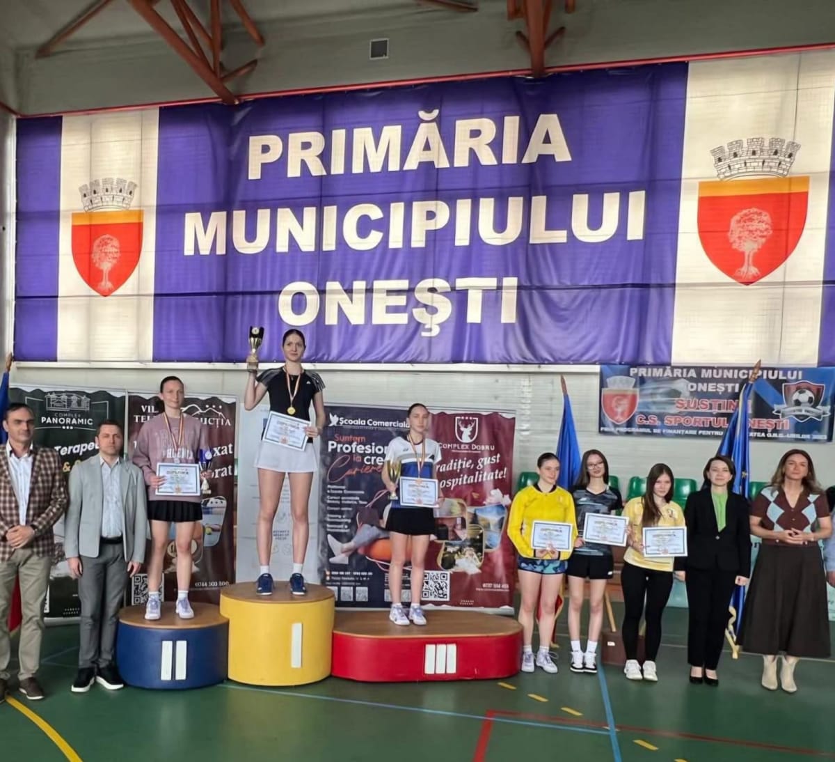 Irina Daria Gherasim câștigând medalia de aur la badminton Irina Daria Gherasim câștigând medalia de aur la badminton