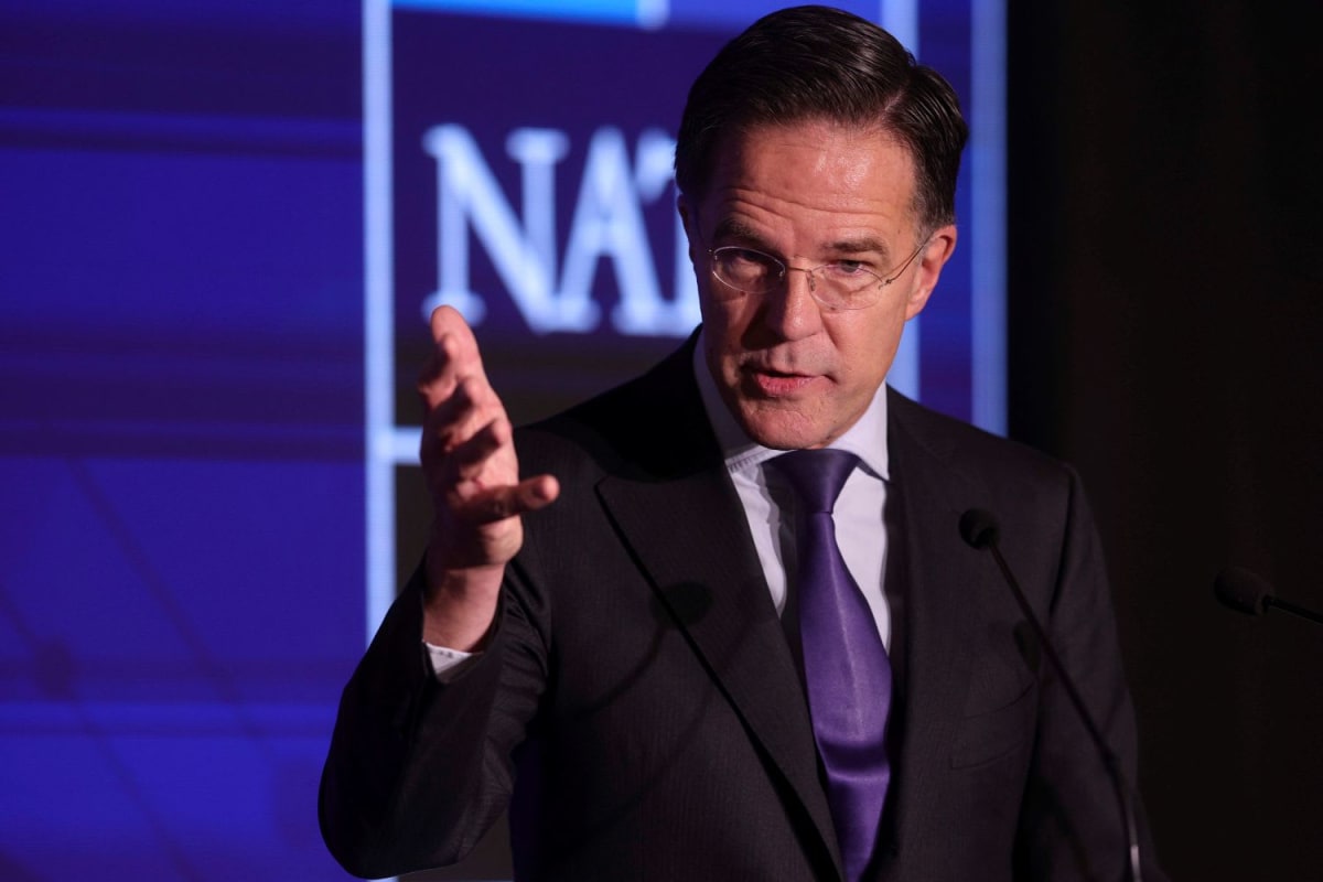 Mark Rutte, secretarul general NATO, într-o conferință despre tensiunile din Europa Mark Rutte, secretarul general NATO, într-o conferință despre tensiunile din Europa