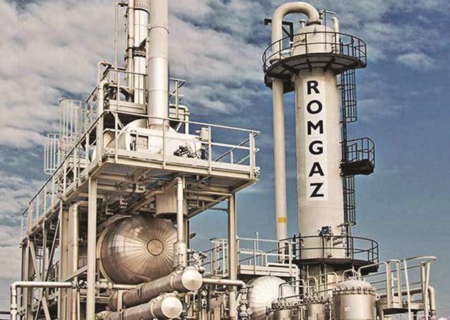 Romgaz logo and financial documents Romgaz logo and financial documents