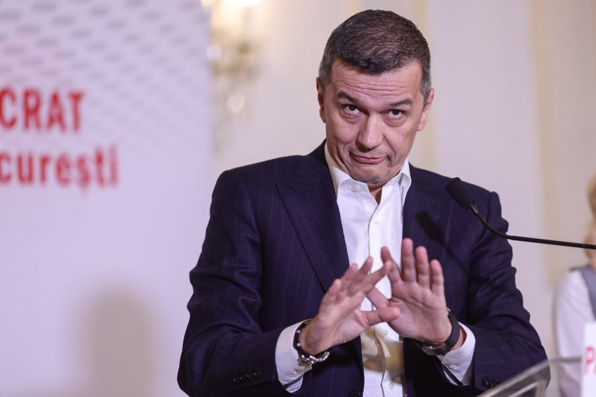 Sorin Grindeanu susține declarații de presă după votul de învestitură