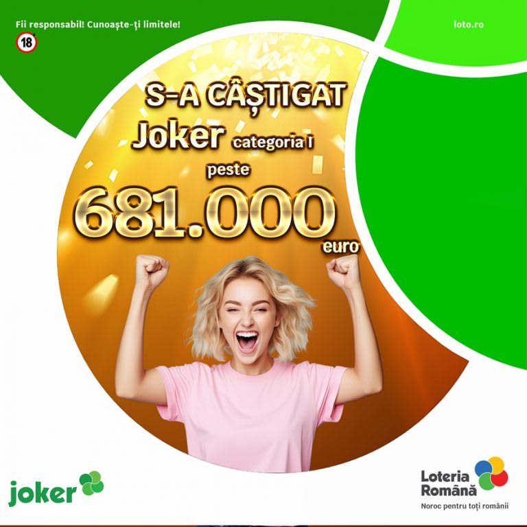 Bilet de loterie Joker și premiul câștigat