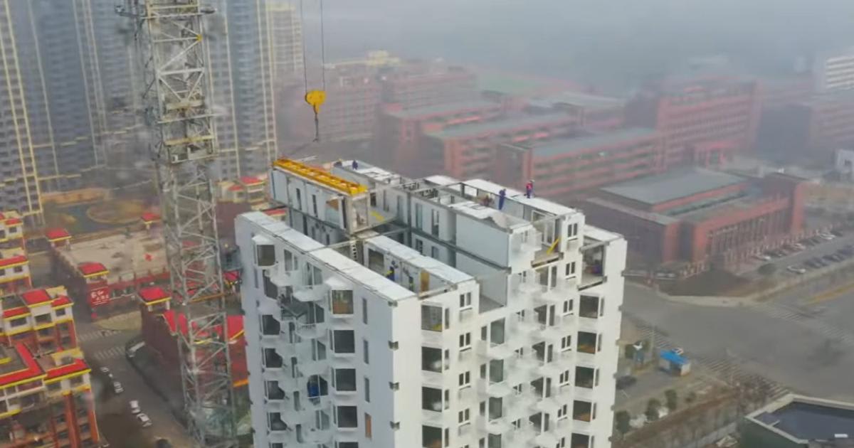 Clădire modulară în construcție în China, module din oțel, șantier rapid Clădire modulară în construcție în China, module din oțel, șantier rapid
