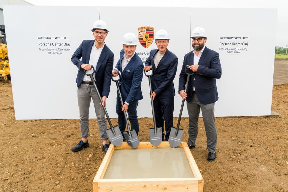Porsche începe lucrările la primul Porsche Center din Transilvania, Cluj