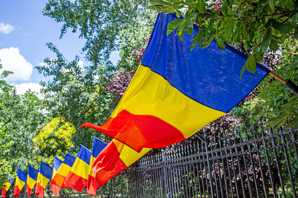 Ceremonie de înălțare a Drapelului Național în Galați