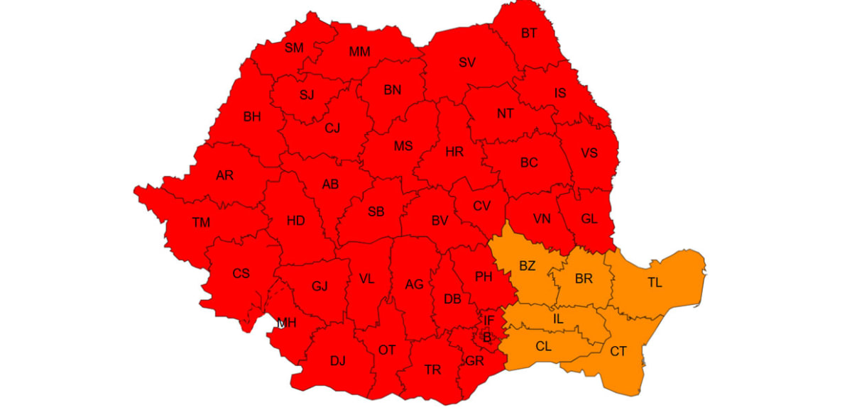 România se confruntă cu cod portocaliu de caniculă extremă în Dobrogea și pe litoral