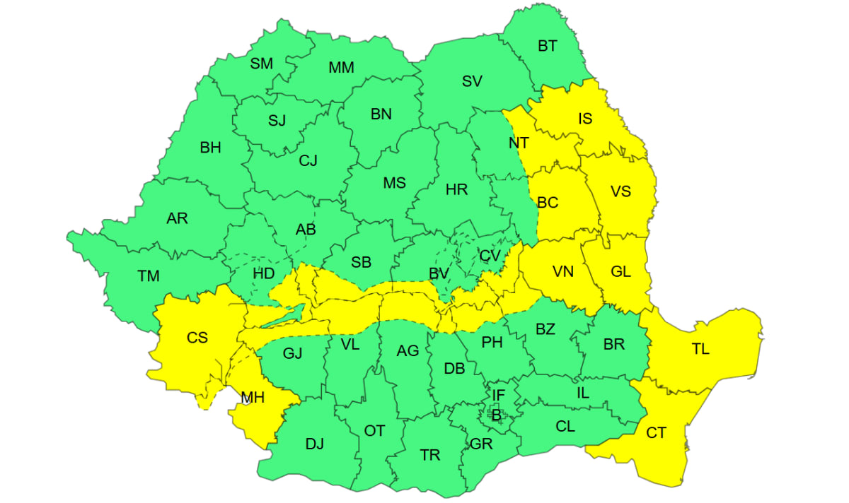 Vânt puternic și copaci doborâți în Galați, România Vânt puternic și copaci doborâți în Galați, România