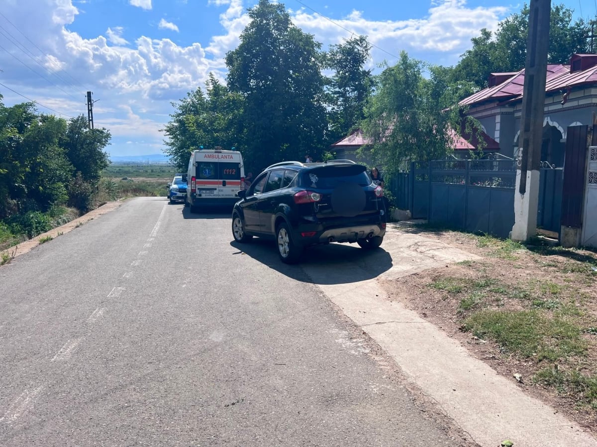 Mașină accidentată în Galați, copil lovit, sat Ionășeşti
