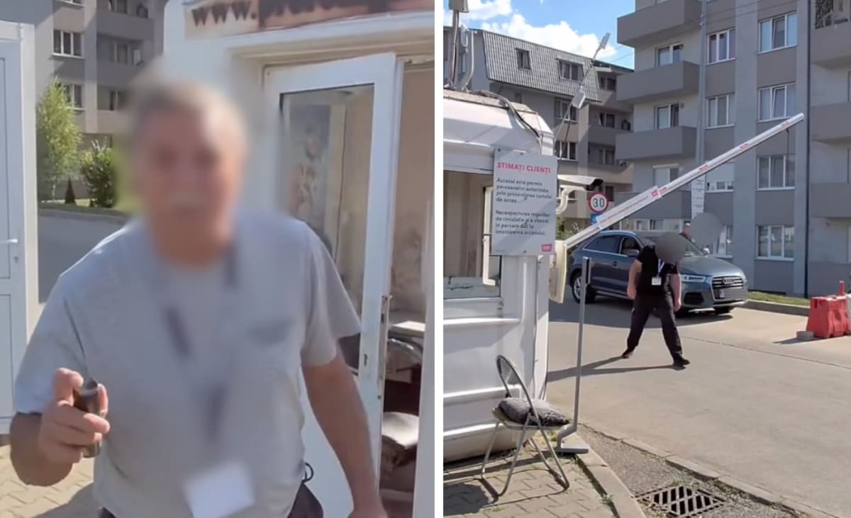 Doi influenceri din Cluj, amenințați cu spray-ul lacrimogen de agentul de pază: „Nu dau eu cu pumnul, dar am dreptul cu spray-ul”