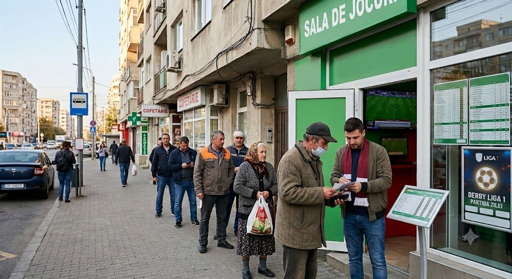 Jucători de noroc la cazinou, slot machine, monede și zaruri