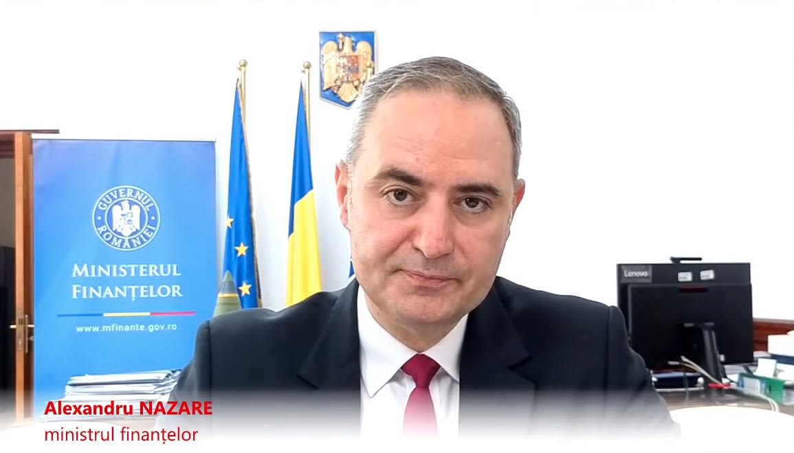 Alexandru Nazare, ministrul finanțelor, în timpul emisiunii ZF Live
