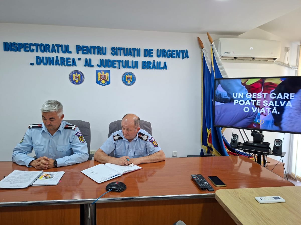 Salvatori în acțiune la evenimentul de resuscitare din Brăila