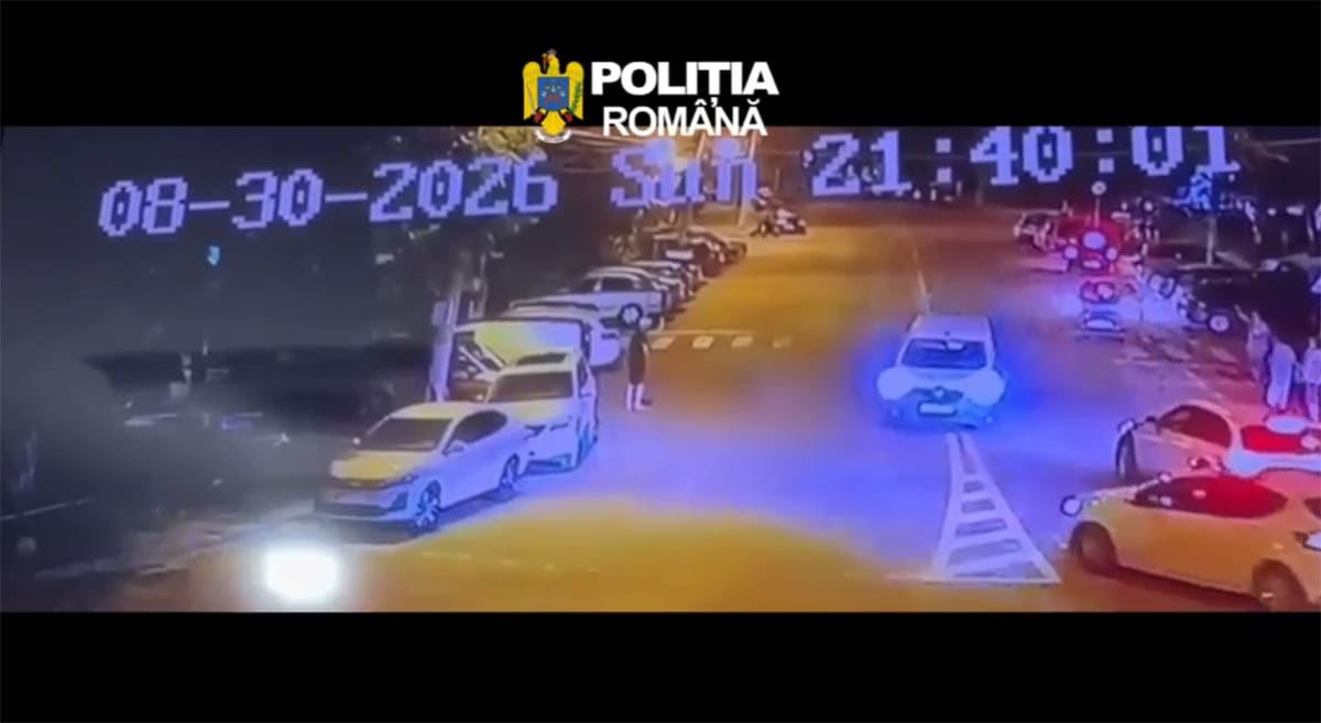 mașină accidentată pe strada Albinelor din Năvodari