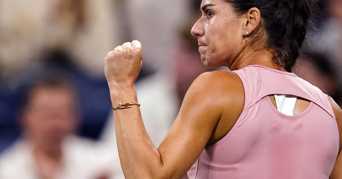 Sorana Cîrstea în timpul meciului la US Open