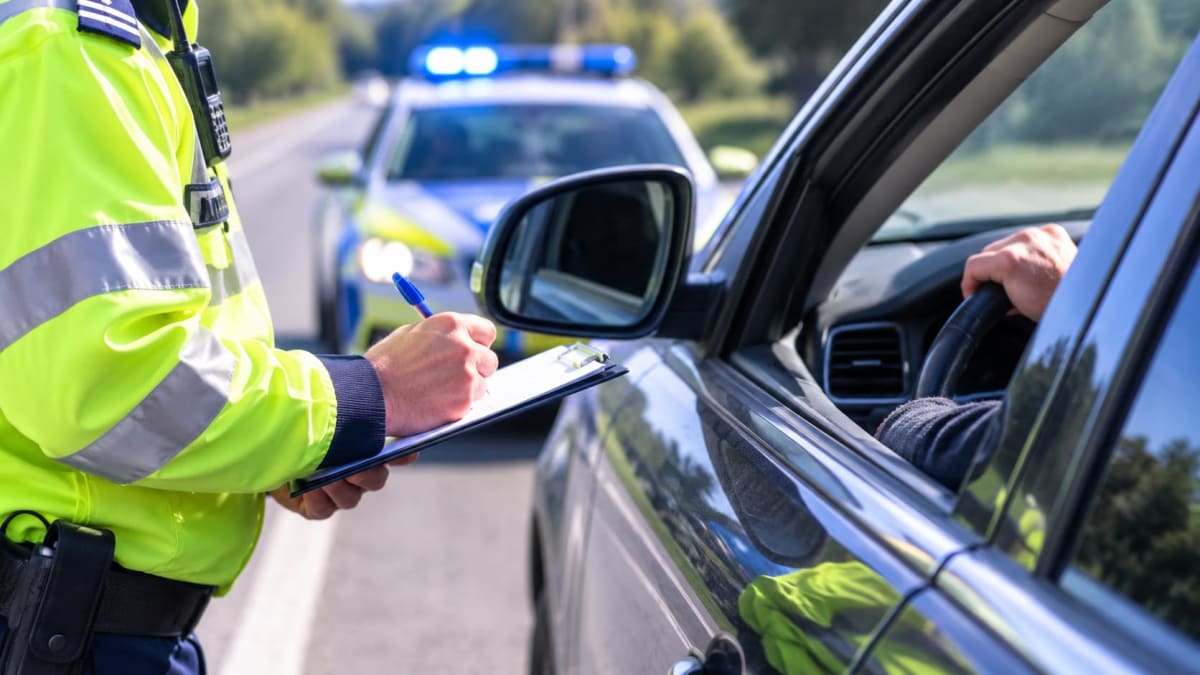 Polițiști oprind un autoturism pe DN 15C în Neamț Polițiști oprind un autoturism pe DN 15C în Neamț